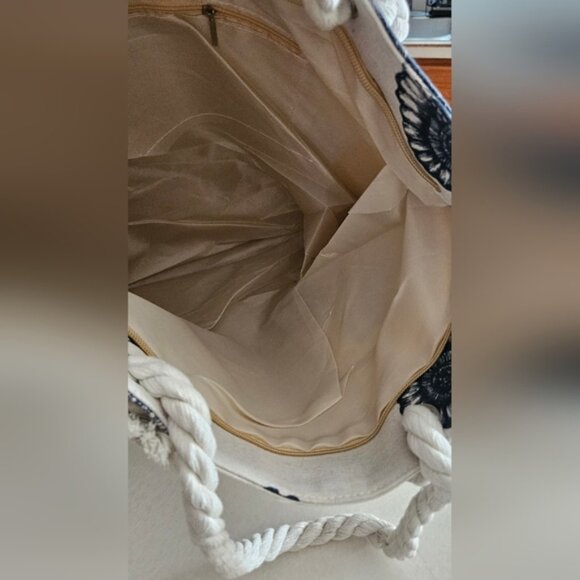 Nautical Print Canvas Tote Bag - Picture 6 of 6